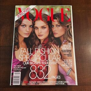 Vogue Magazine September 2004 Daria Natalia Gisele Liya Isabeli Karolina Hana